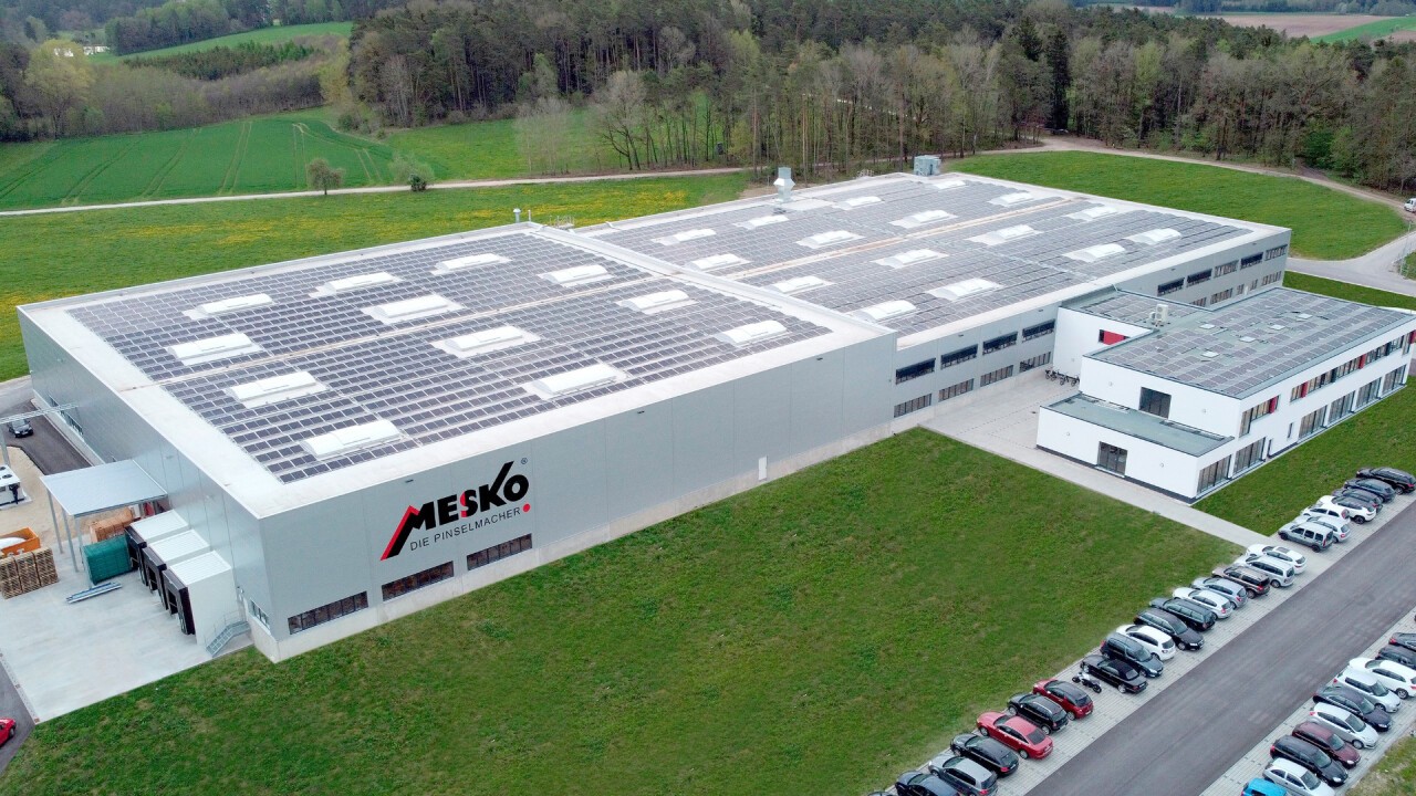 Die Mesko-Pinsel GmbH in Wieseth. 2021 zog der gesamte Betrieb in den Neubau um.