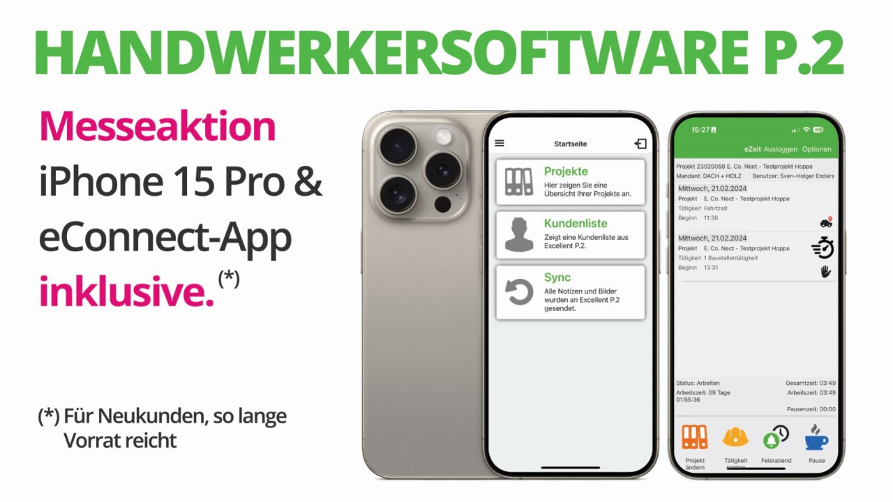 Messeaktion iPhone 15 Pro & eConnect-App
